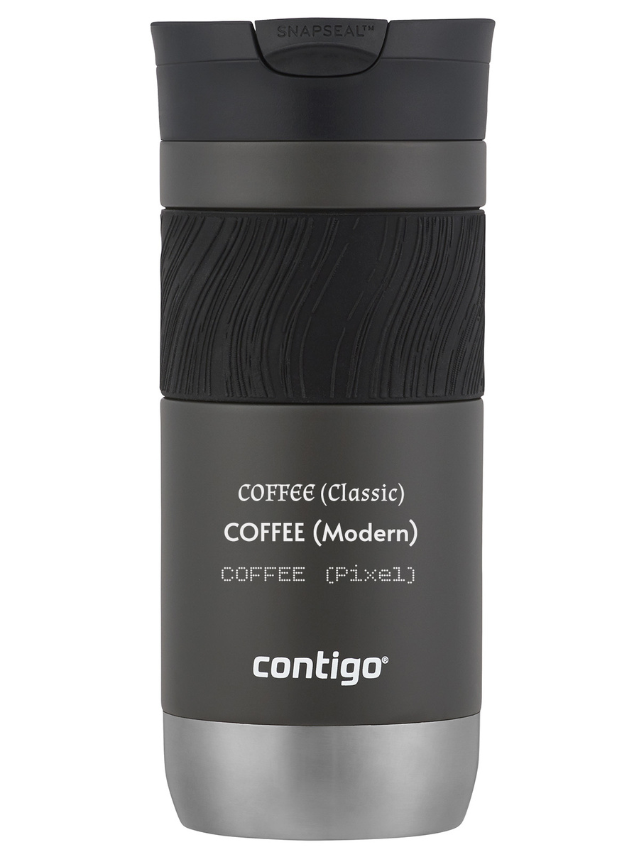 Kubek termiczny z grawerem - Contigo Byron 2.0 • 470ml • Grafitowy mat