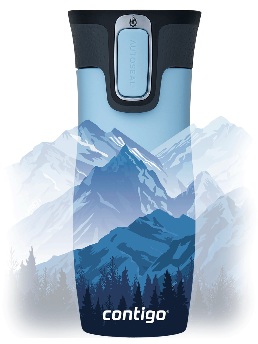 Kubek termiczny - Contigo West Loop 2.0 • 470ml • Góry w dzień