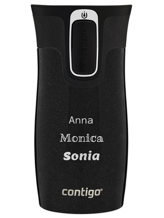 Kubek termiczny z grawerem Contigo West Loop Mini 300ml - Licorice