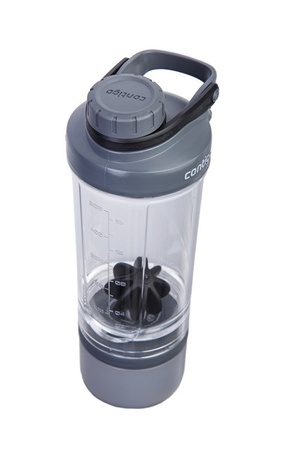 Shaker z pojemnikiem - Contigo Shake and Go Fit • 650ml • Black - powystawowy