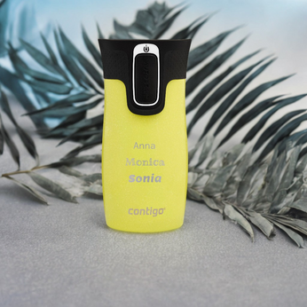 Kubek termiczny z grawerem - Contigo West Loop Mini • 300ml • Limelight