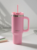 Kubek termiczny ze słomką Contigo Streeterville Tumbler Mini 880 ml - Strawberry Cream