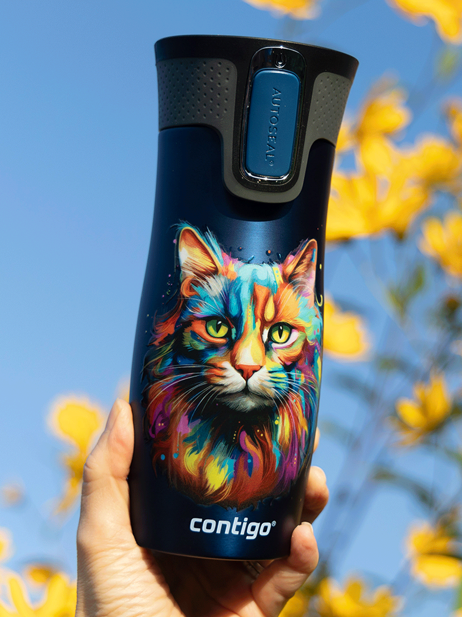 Kubek termiczny - Contigo West Loop 2.0 • 470ml • Kot - Granatowy