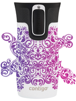 Kubek termiczny - Contigo West Loop Mini • 300ml • Glamour - Biały Metalik