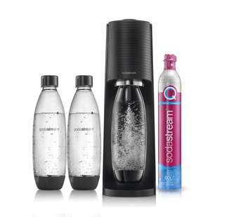Saturator do wody gazowanej SodaStream TERRA czarny'+ 2 butelki + nabój CO2