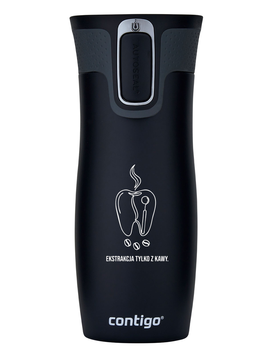 Kubek termiczny dla Dentysty - Contigo West Loop 2.0 • 470 ml • czarny