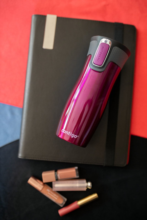 Kubek termiczny - Contigo West Loop 2.0 • 470ml • Koń - Malinowy