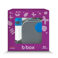 B.Box Zestaw Mini Lunchbox + Butelka tritanowa ze słomką 450ml Blue Slate