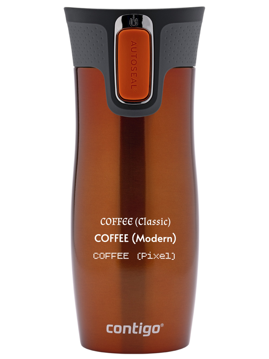 Kubek termiczny z grawerem - Contigo West Loop 2.0 • 470ml • Pomarańczowy