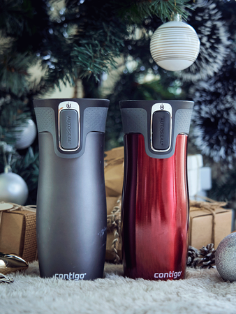 Kubek termiczny z grawerem - Contigo West Loop 2.0 • 470ml • Czerwony