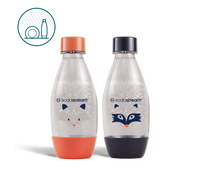 Zestaw butelek SodaStream Fuse Little Heroes koralowa i granatowa, 2x 500ml