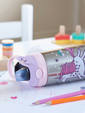 Bidon termiczny dla dziecka - Contigo Easy Clean • 380ml • Różowy Jednorożec