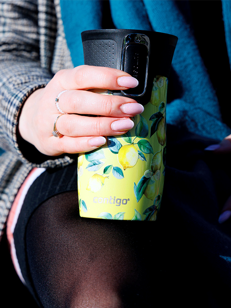 Kubek termiczny - Contigo West Loop Mini • 300ml • Lemon - Limelight
