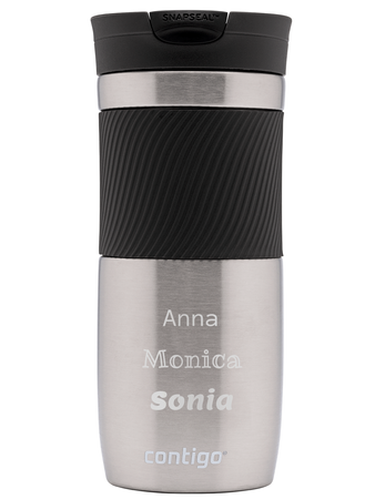 Kubek termiczny z grawerem - Contigo Byron • 470ml • Stainless Steel