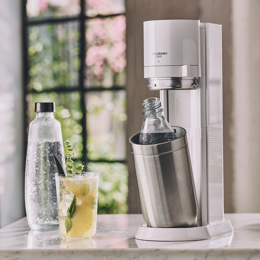 Saturator do wody gazowanej SodaStream Duo biały'+ 2 butelki+ nabój CO2