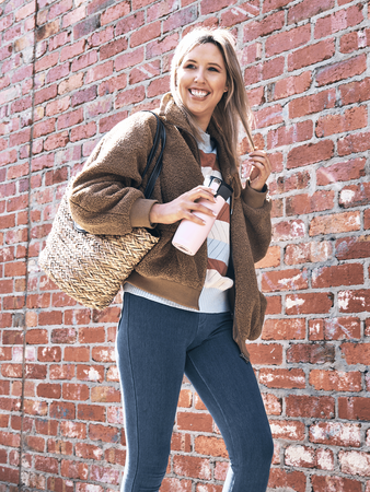 Kubek termiczny - Contigo West Loop 2.0 • 470ml • różowy mat - powystawowy