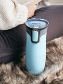 Kubek termiczny - Contigo West Loop 2.0 • 470ml • Błękitny Mat + Pudełko
