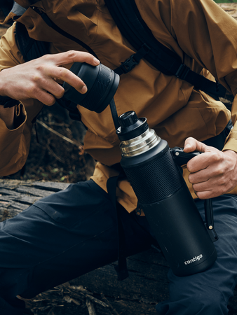 Termos turystyczny/podróżny Contigo 1200ml - Matte Black - Z Twoim grawerem