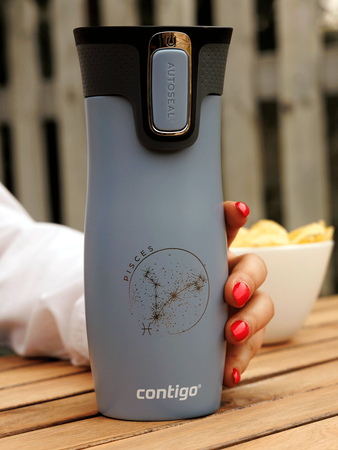Kubek termiczny Contigo West Loop • 470ml • Earl Grey "Ryby"