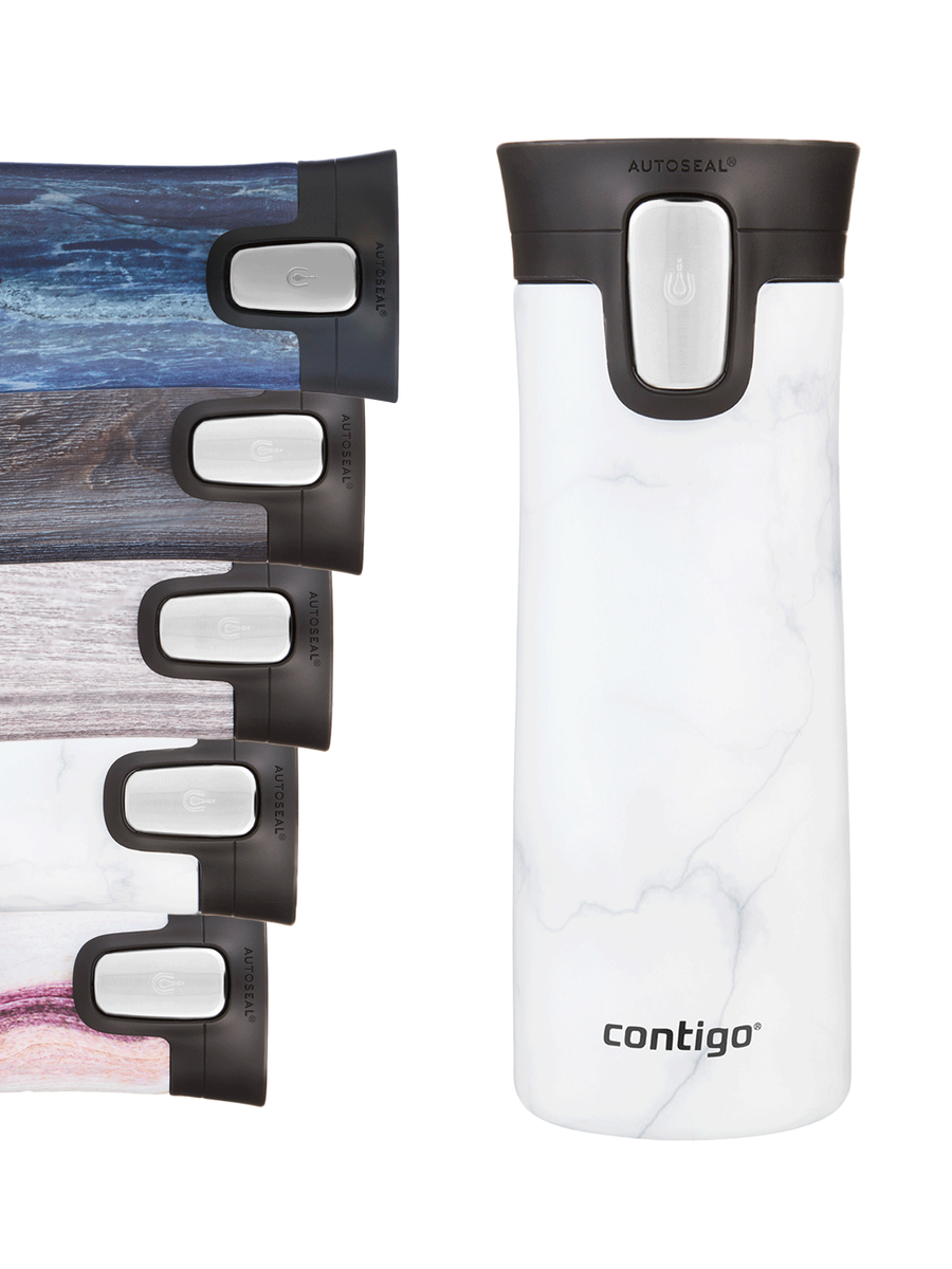 Kubek termiczny - Contigo Pinnacle Couture • 420ml • White Marble