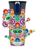 Kubek termiczny - Contigo West Loop 2.0 • 470ml • Folklor - Stalowy