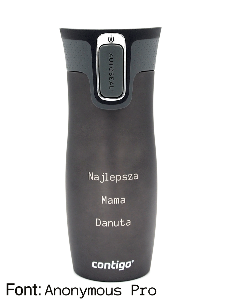 Kubek termiczny z grawerem - Contigo West Loop 2.0 • 470ml • Malinowy