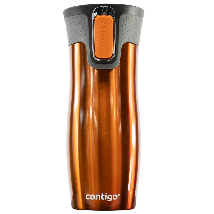 Kubek termiczny - Contigo West Loop 2.0 • 470ml • Pomarańczowy