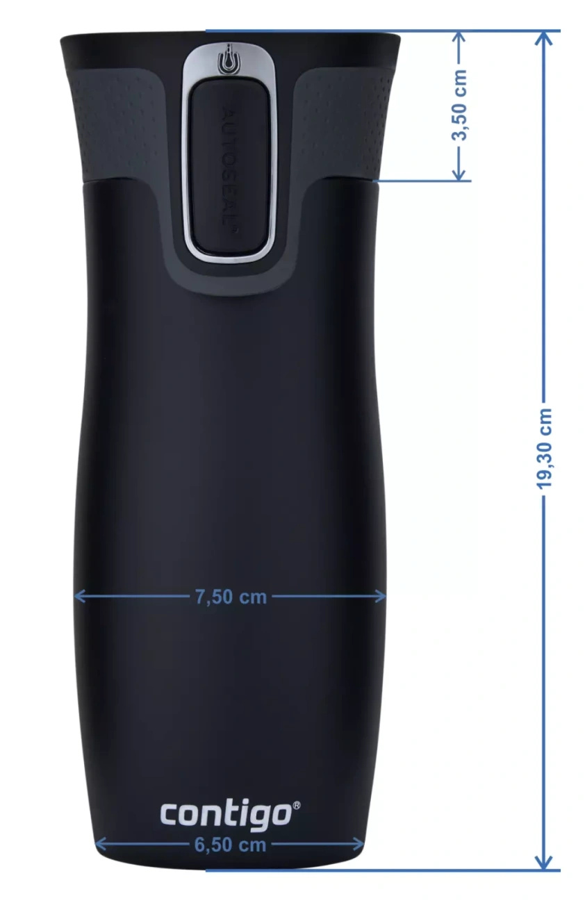 Kubek termiczny Contigo West Loop 2.0 470 ml - Hitchcock - czarny