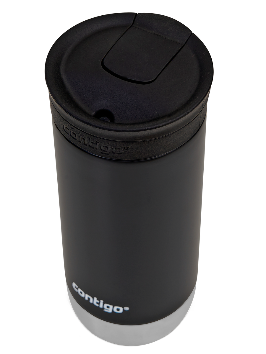 Kubek termiczny na kawę Contigo Huron 2.0 470ml - Słoneczniki - Czarny