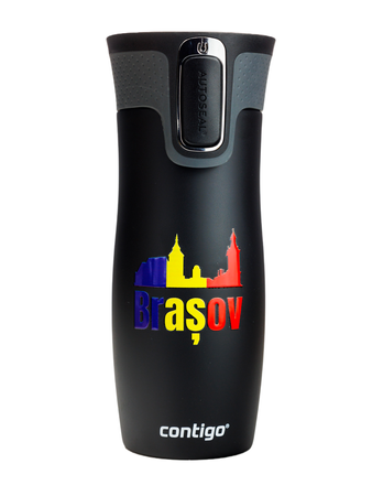 Kubek termiczny - Contigo West Loop 2.0 • 470ml • Brasov - Czarny mat