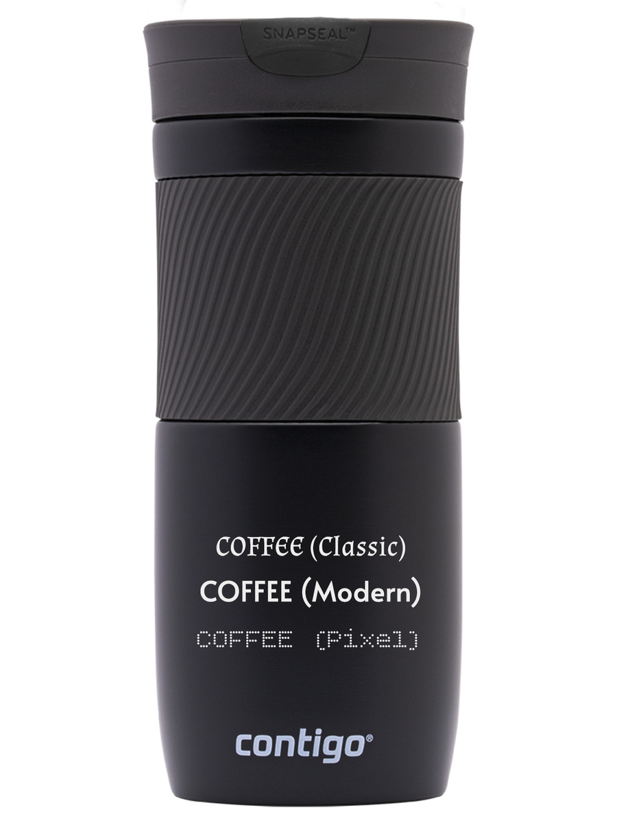 Kubek termiczny z grawerem - Contigo Byron • 470ml • Black Mat