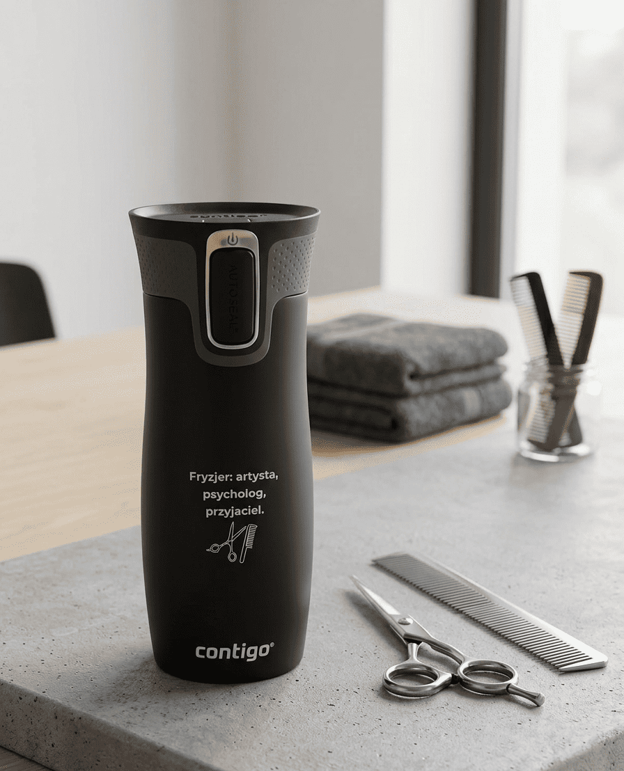 Kubek termiczny dla Fryzjera - Contigo West Loop 2.0 • 470 ml • czarny