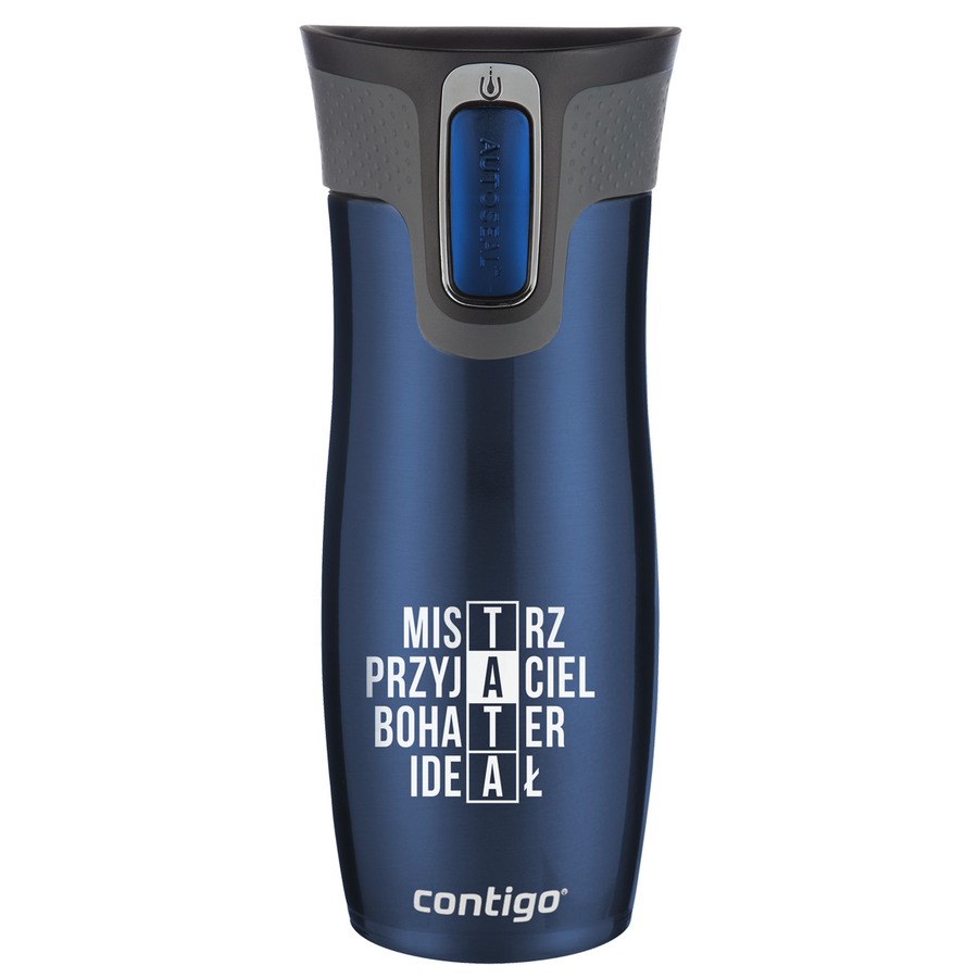 Dzień Taty Kubek termiczny - Contigo West Loop • 470ml • Granat Mat "Tata"