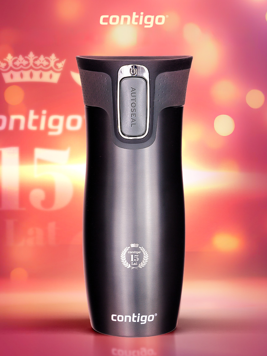 Kubek termiczny - Contigo West Loop 2.0 • 470ml • Grafitowy Mat - Jubileusz 15 lat