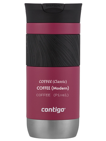 Kubek termiczny z grawerem Contigo Byron 2.0 470ml - Różowy mat