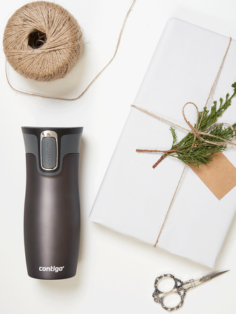 Kubek termiczny z grawerem - Contigo West Loop 2.0 • 470ml • Grafitowy