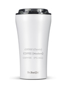 Kubek termiczny na kawę Dr.Bacty Apollo 2.0 - 360 ml - Glossy White - Z twoim grawerem