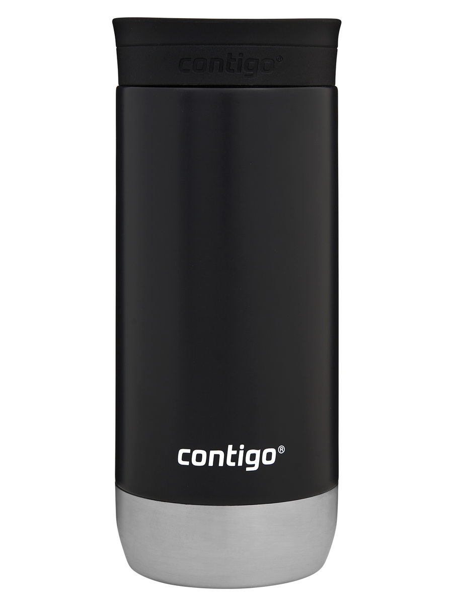 Kubek termiczny na kawę Contigo Huron 2.0 470ml - Słoneczniki - Czarny