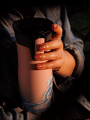 Kubek termiczny - Contigo West Loop 2.0 • 470ml • Summer Waves - Różowy Mat