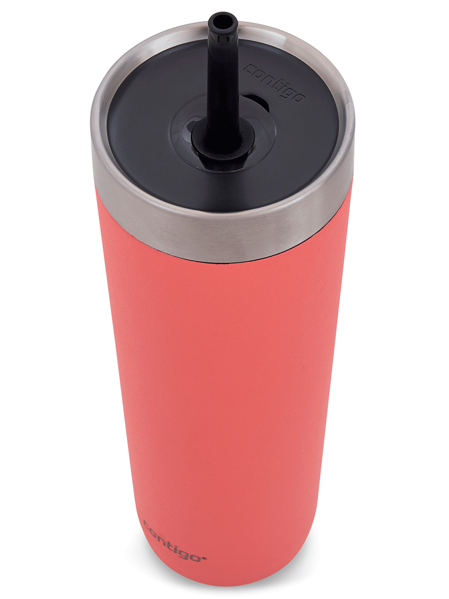 Kubek termiczny ze słomką - Contigo Luxe Tumbler • 720ml • Coral