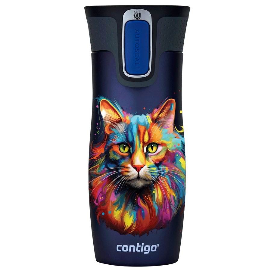 Kubek termiczny - Contigo West Loop 2.0 • 470ml • Kot - Granatowy