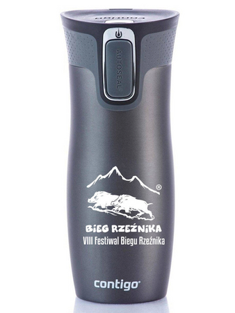 Kubek termiczny - Contigo West Loop 2.0 • 470ml • Gunmetal - Bieg Rzeźnika
