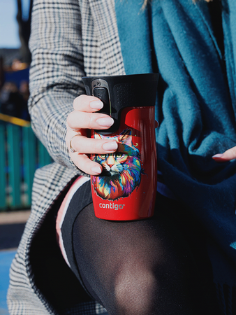 Kubek termiczny - Contigo West Loop Mini • 300ml • Kot - Goji Berry