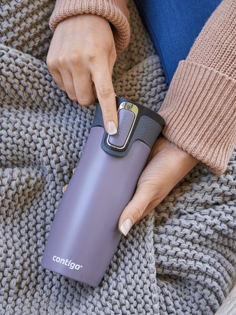 Kubek termiczny - Contigo West Loop 2.0 • 470ml • Dark Plum - powystawowy