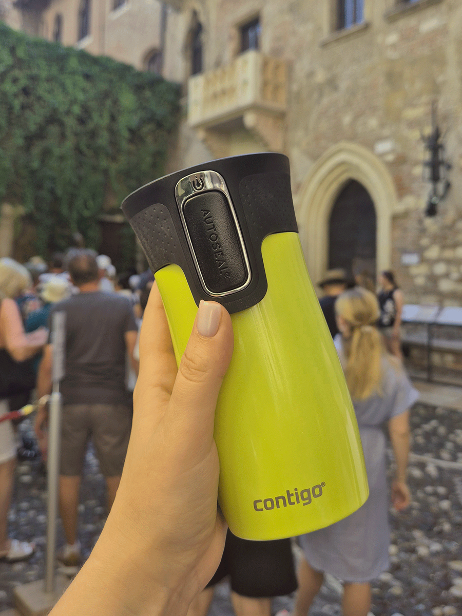 Kubek termiczny - Contigo West Loop Mini • 300ml • żółty metalik