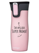 Kubek termiczny - Contigo West Loop 2.0 • 470ml • Tak wygląda super mama - Różowy