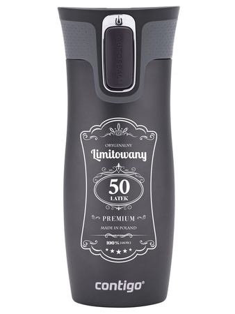 Kubek termiczny - Contigo West Loop 2.0 • 470ml • Na 50 urodziny - Gunmetal
