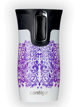 Kubek termiczny - Contigo West Loop Mini • 300ml • Glamour - Biały Metalik