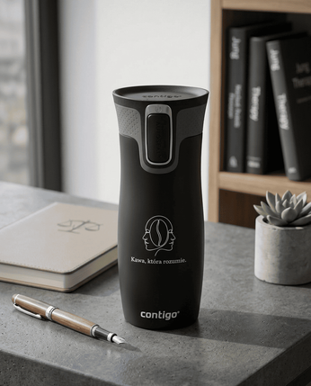 Kubek termiczny dla Psychologów - Contigo West Loop 2.0 • 470 ml • czarny