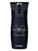 Kubek termiczny dla Psycholożki/Psychologa - Contigo West Loop 2.0 • 470 ml • czarny
